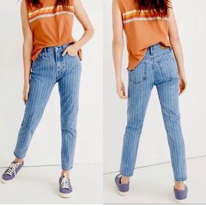 Madewell Vintage Perfect Crop Pinstripe Jean Size 33